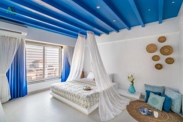 phong cách nội thất santorini