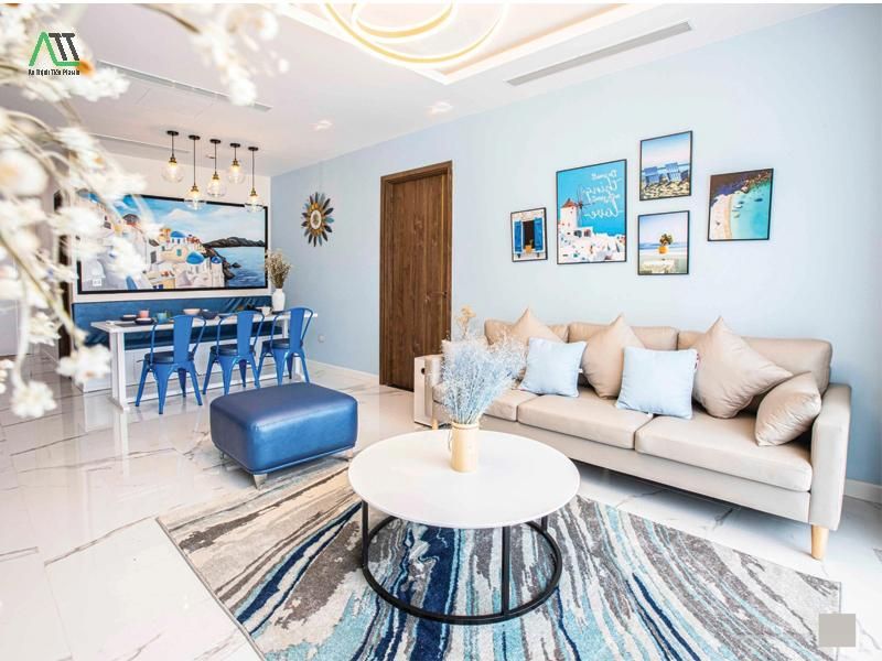 phong cách nội thất santorini