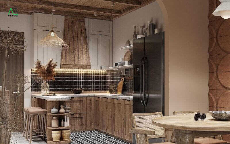 phong cách thiết kế Rustic