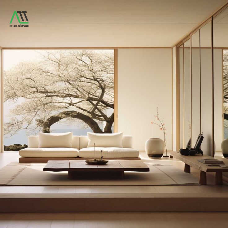 phòng khách kiểu nhật