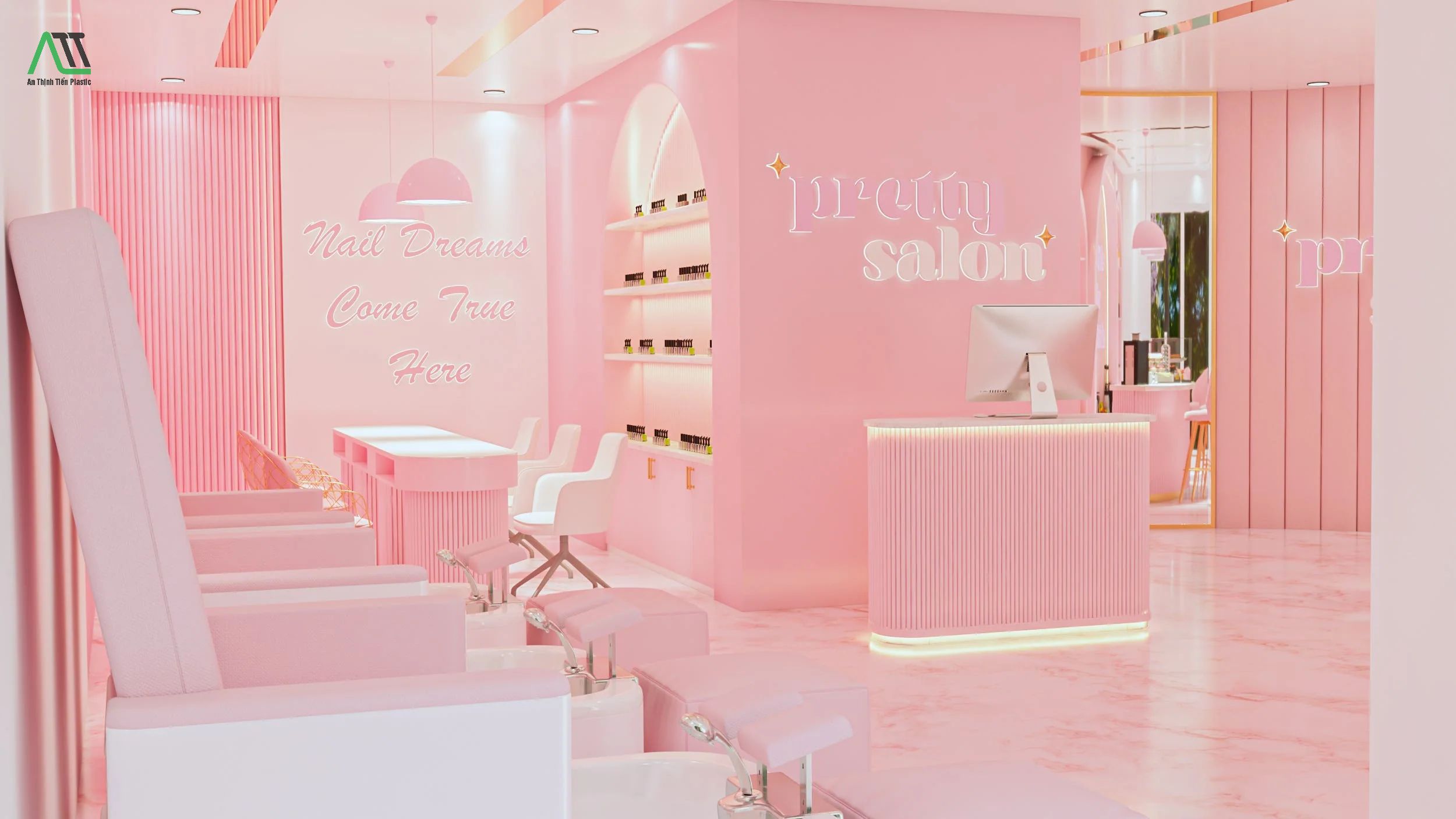 phong thủy màu hồng