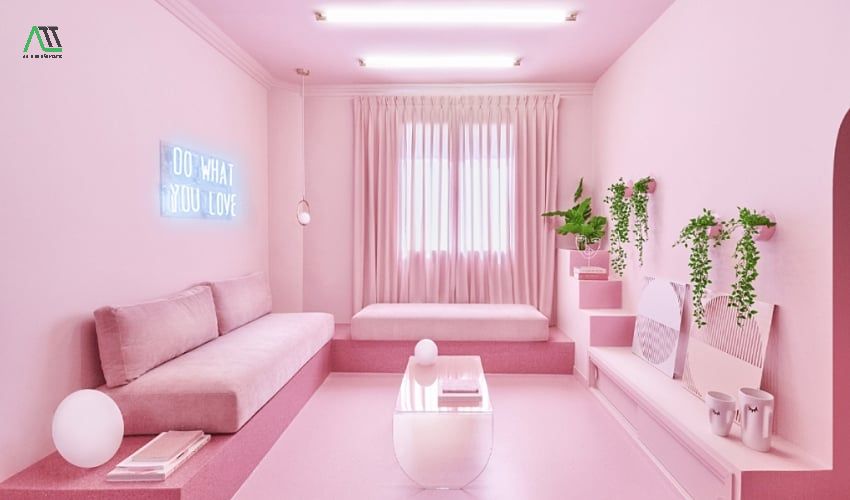 phong thủy màu hồng