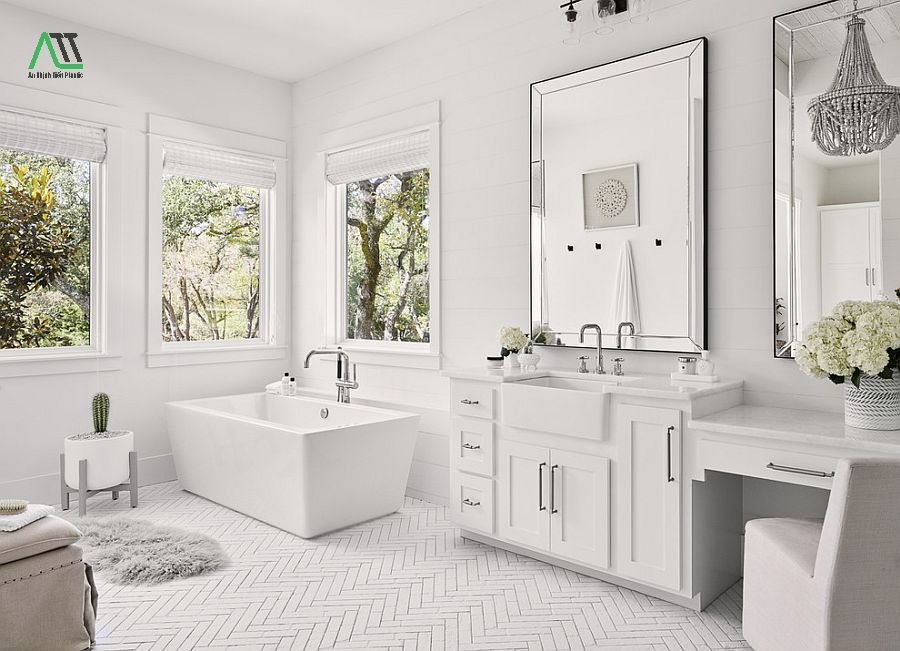 phong thủy màu trắng