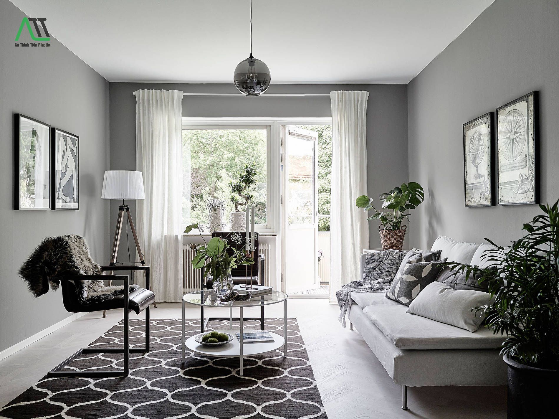 phong thủy màu xám