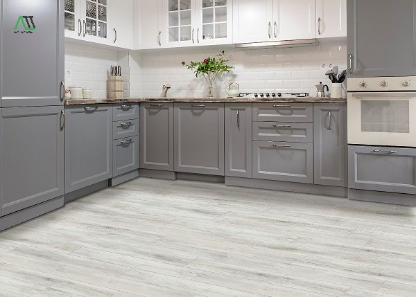 sàn gỗ màu trắng