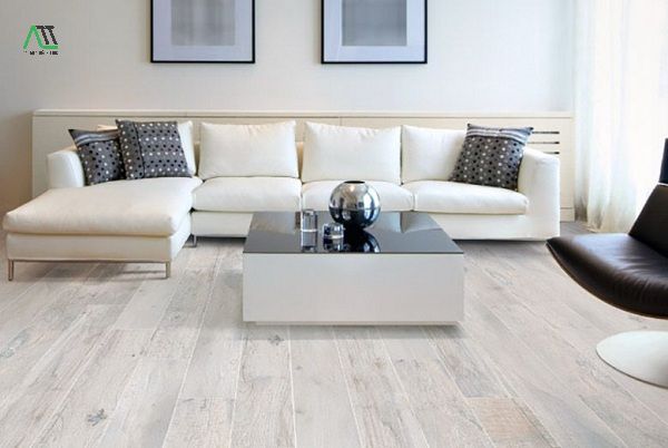 sàn gỗ màu trắng