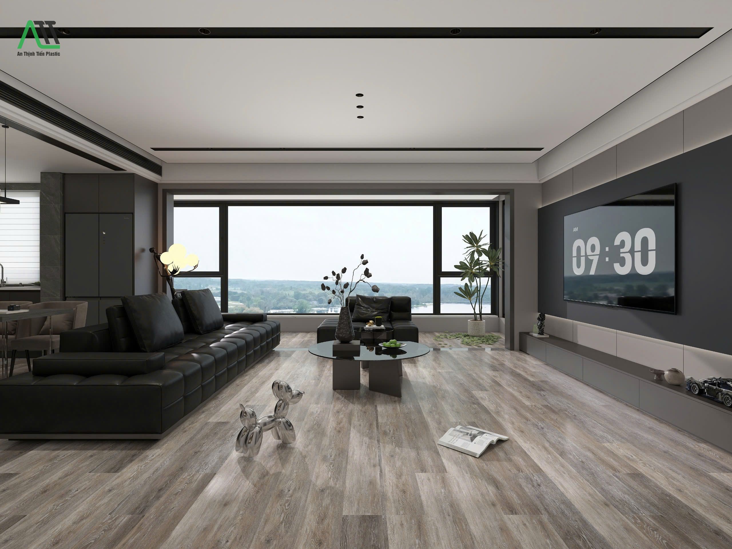 sàn gỗ nhựa trong nhà