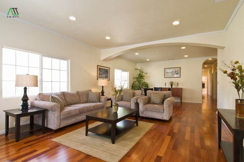 sàn gỗ sơn tường màu gì