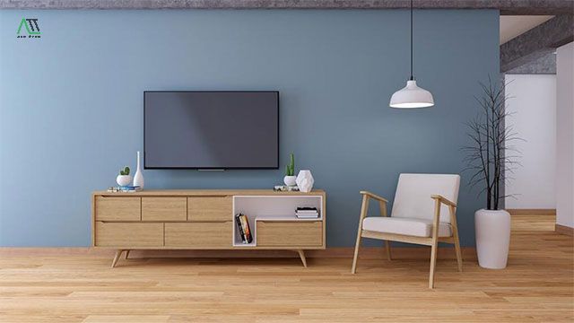 sàn gỗ sơn tường màu gì