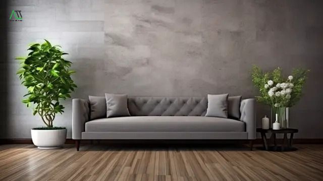 sàn gỗ sơn tường màu gì