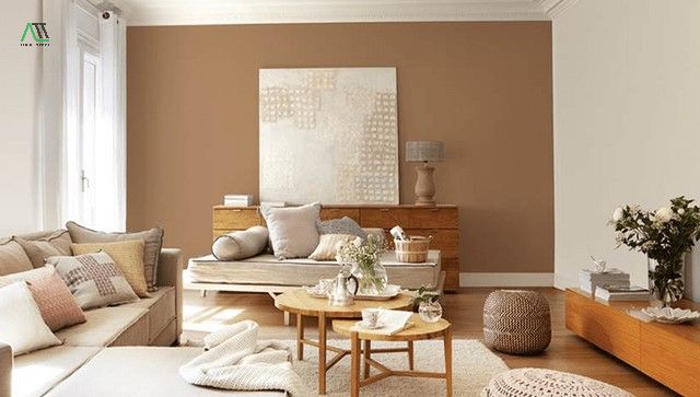 sàn gỗ sơn tường màu gì