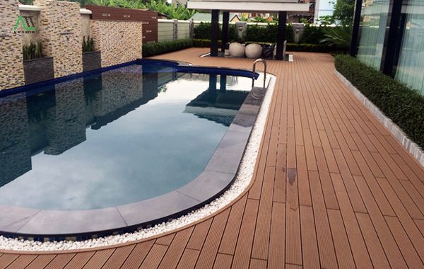 sàn nhựa giả gỗ ngoài trời