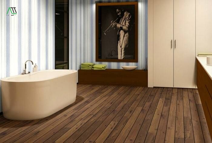 sàn nhựa giả gỗ trong nhà