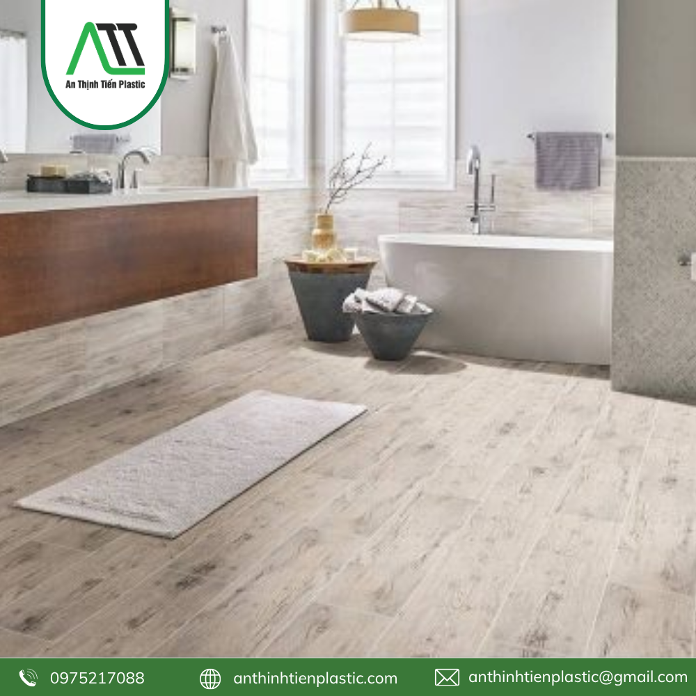 sàn nhựa hèm khóa cho nhà tắm