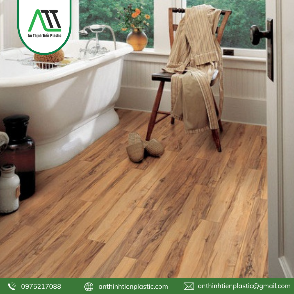 sàn nhựa hèm khóa cho nhà tắm