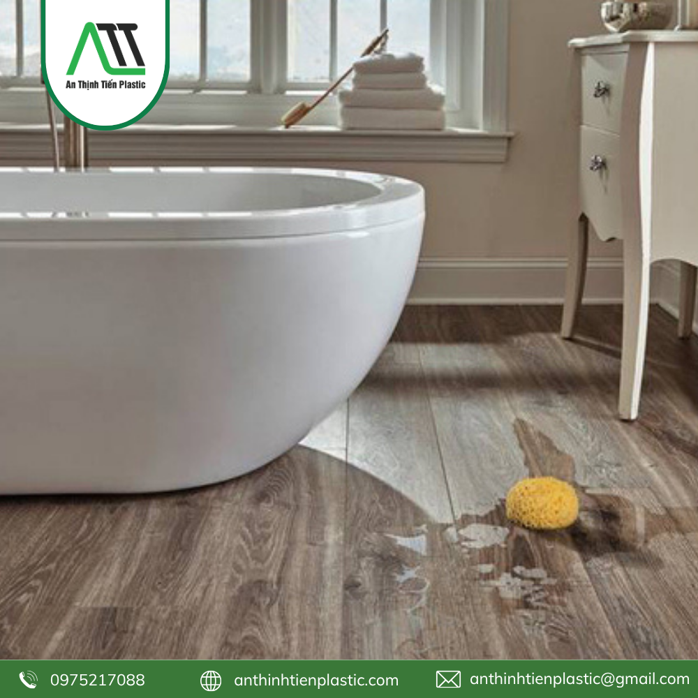 sàn nhựa hèm khóa cho nhà tắm