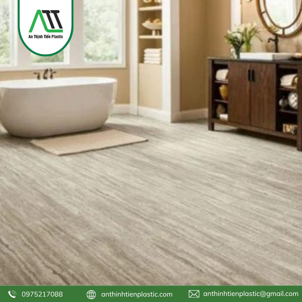 sàn nhựa hèm khóa cho nhà tắm