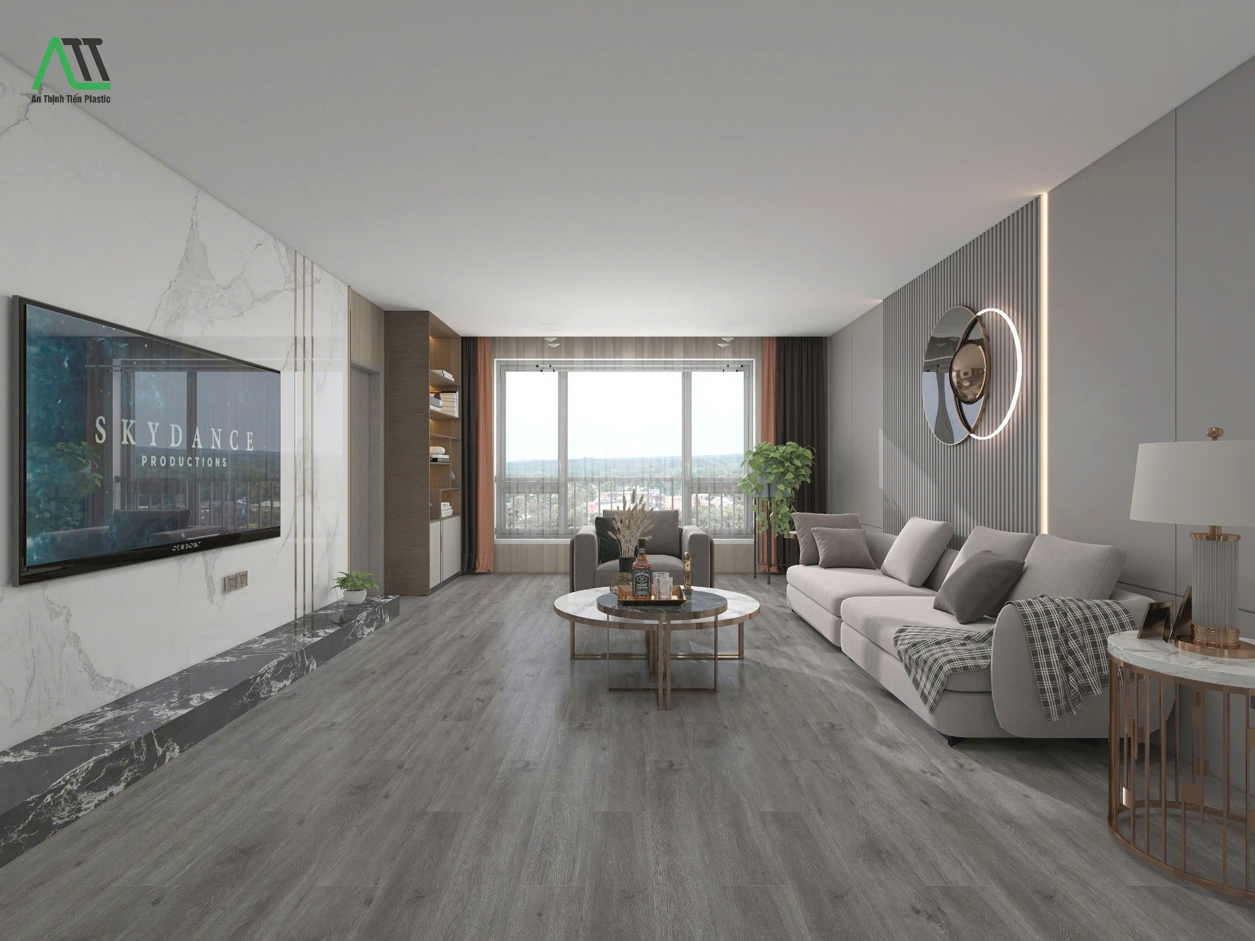 sàn nhựa hèm khóa spc