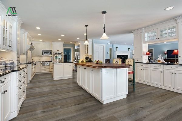 sàn nhựa phòng bếp