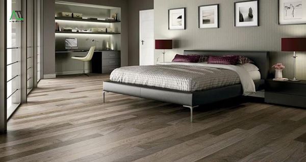 sàn nhựa phòng ngủ