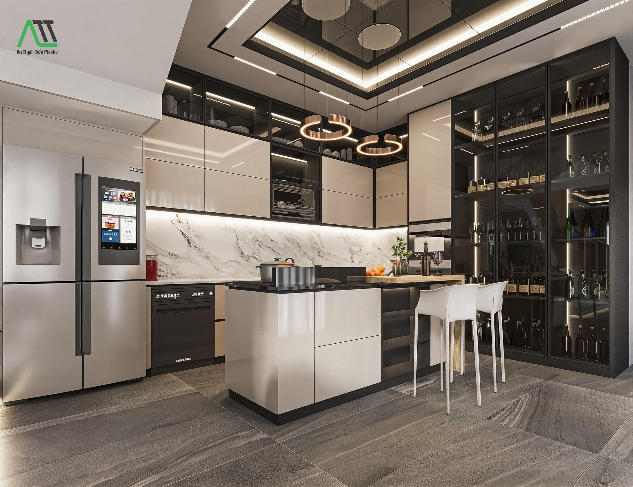 tấm nhựa ốp tường bếp