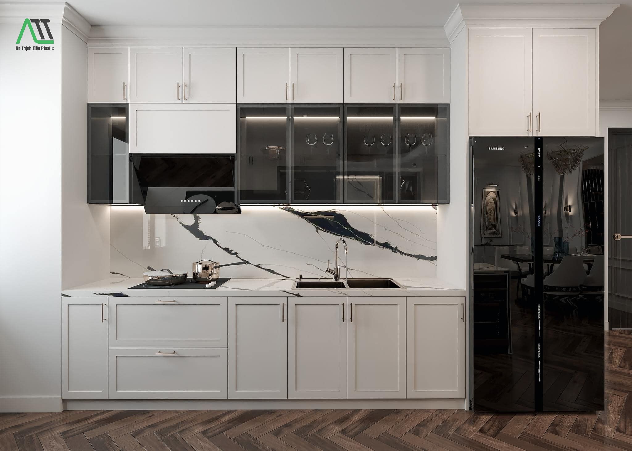 tấm nhựa ốp tường bếp