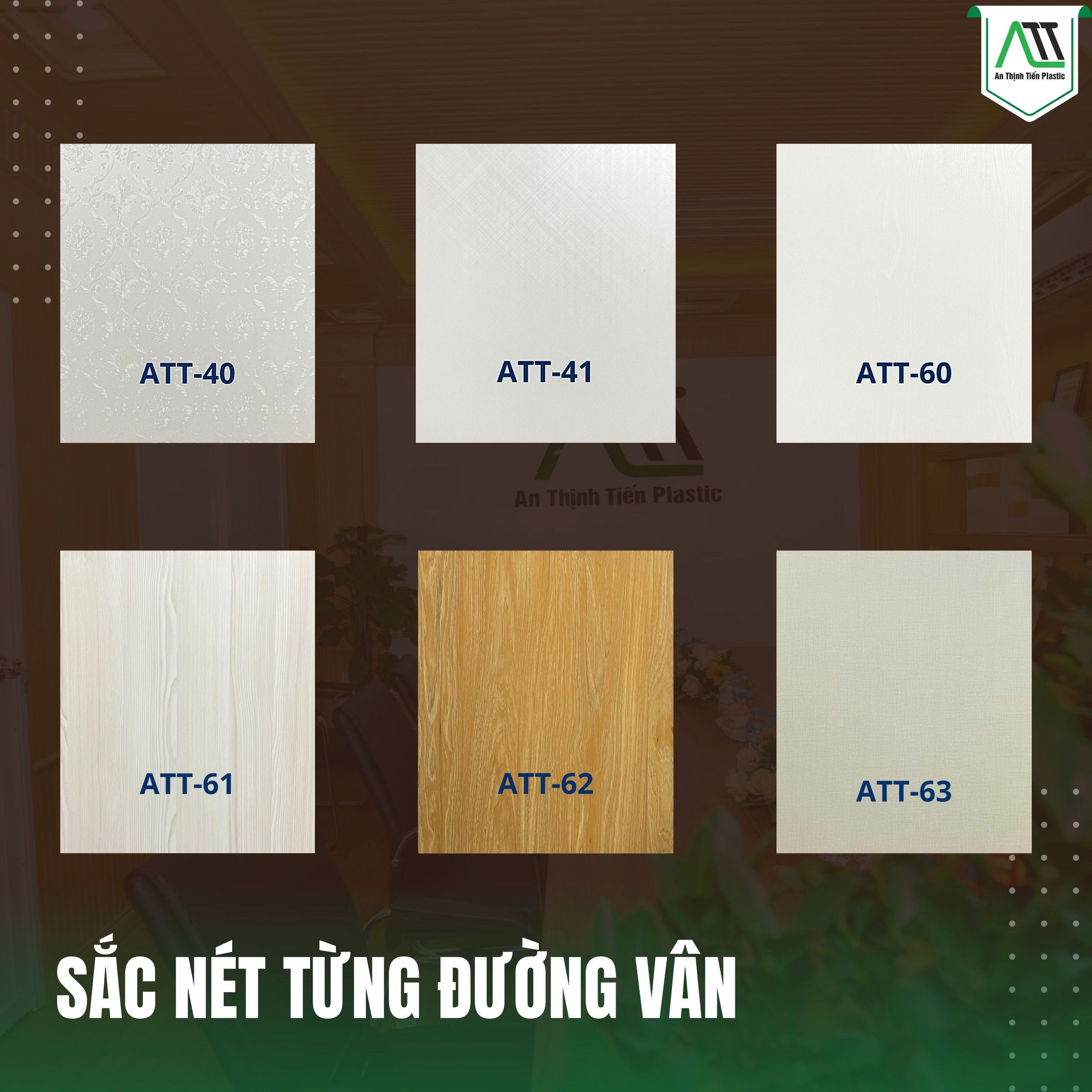 Bảng màu tấm ốp nano An Thịnh Tiến