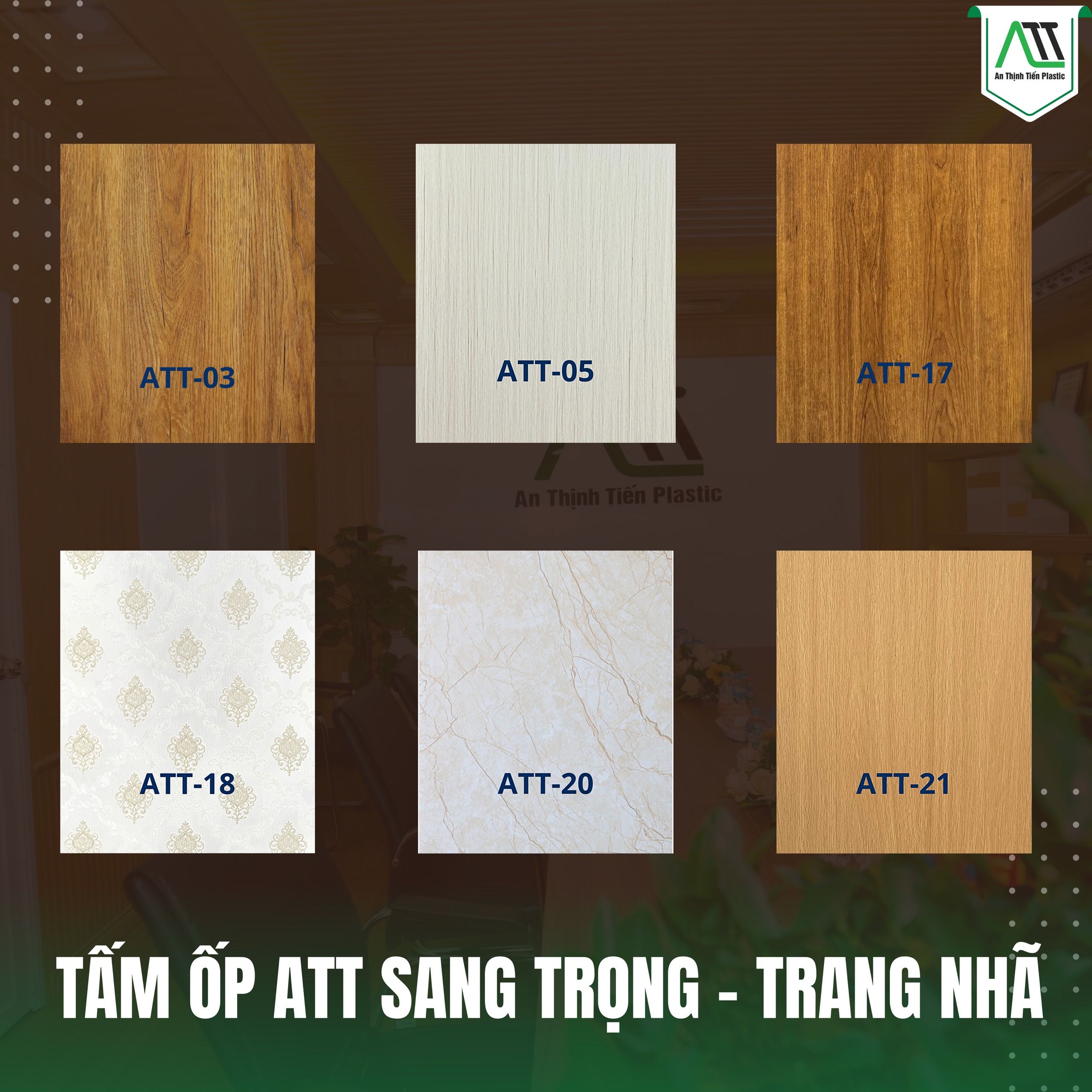 Bảng màu tấm ốp nano An Thịnh Tiến