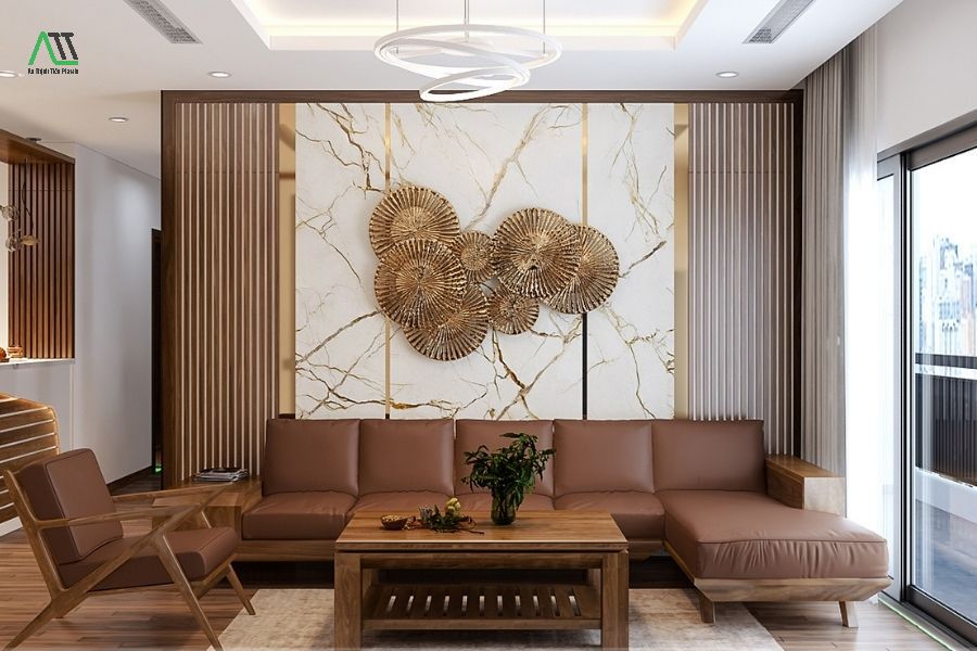 tấm ốp nano phòng khách