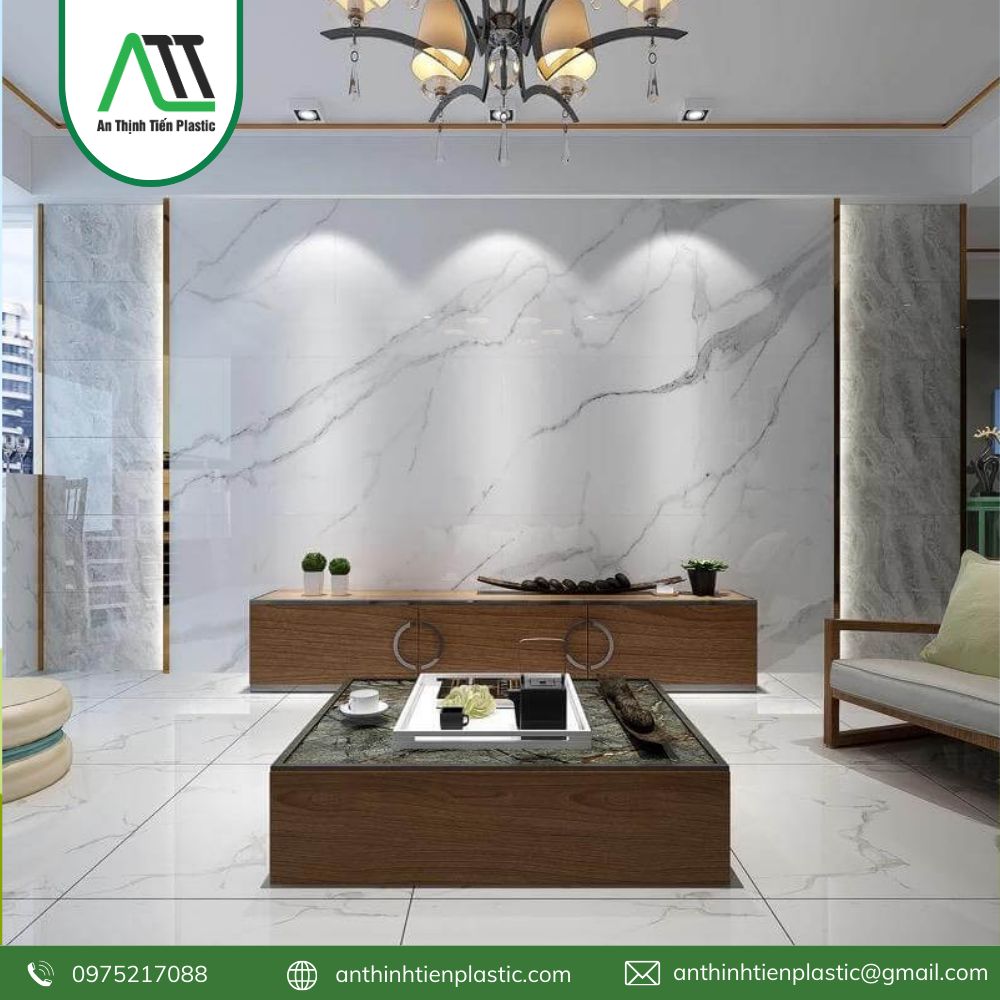 tấm ốp pvc vân đá dát vàng