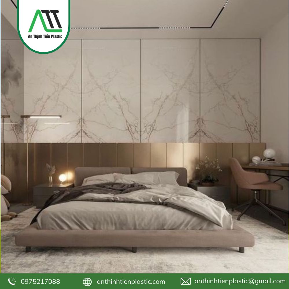 tấm ốp pvc vân đá dát vàng