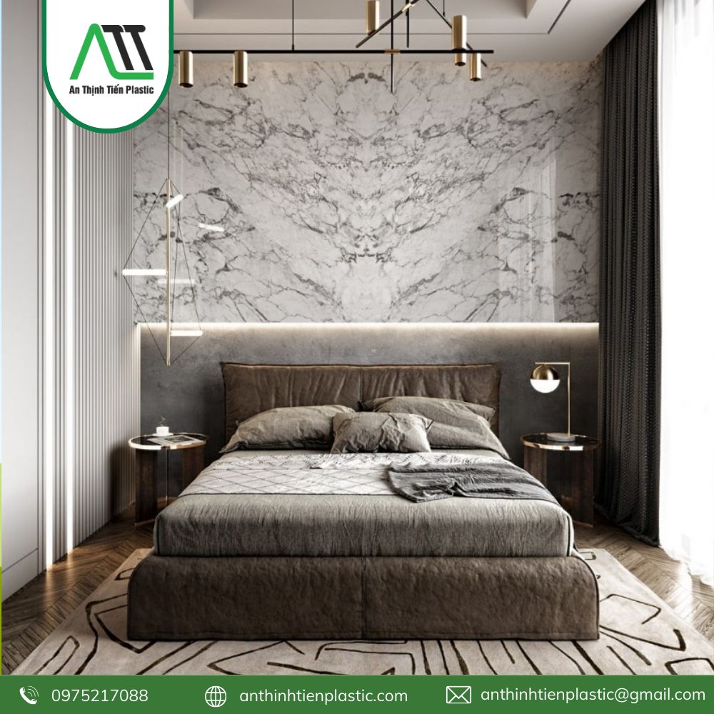 tấm ốp pvc vân đá dát vàng