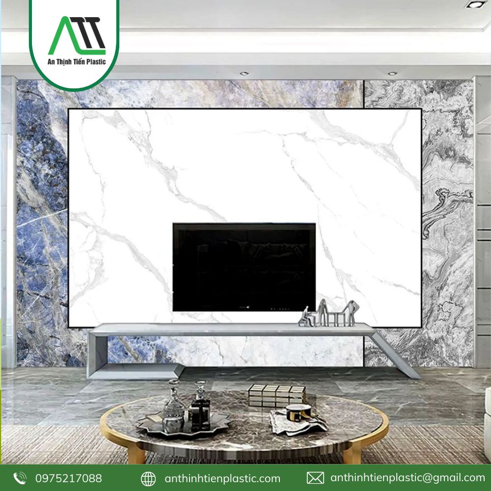 tấm ốp pvc vân đá dát vàng