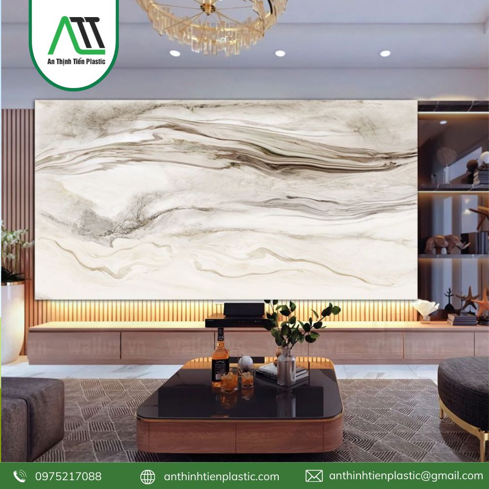 tấm ốp pvc vân đá dát vàng