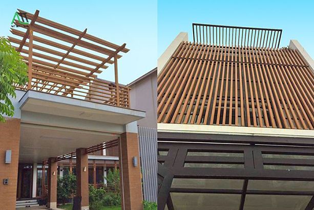 thanh lam gỗ nhựa ngoài trời
