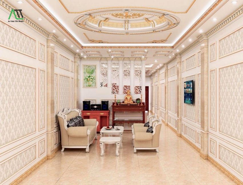 thi công phào chỉ pu