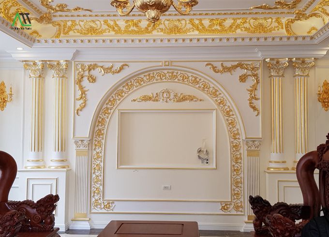 thi công phào chỉ pu