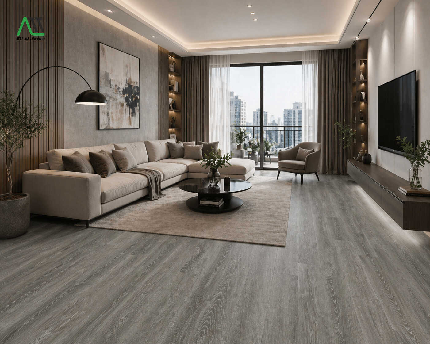 thi công sàn nhựa SPC