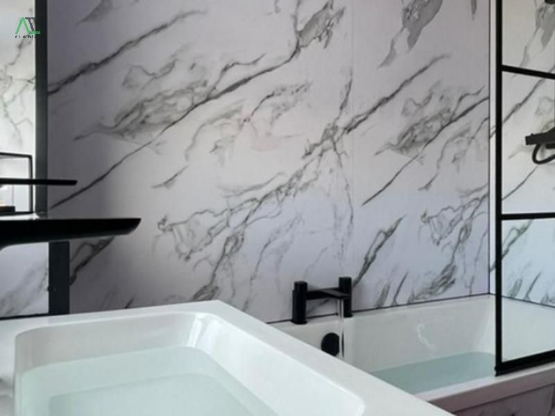 thi công tấm nhựa giả đá