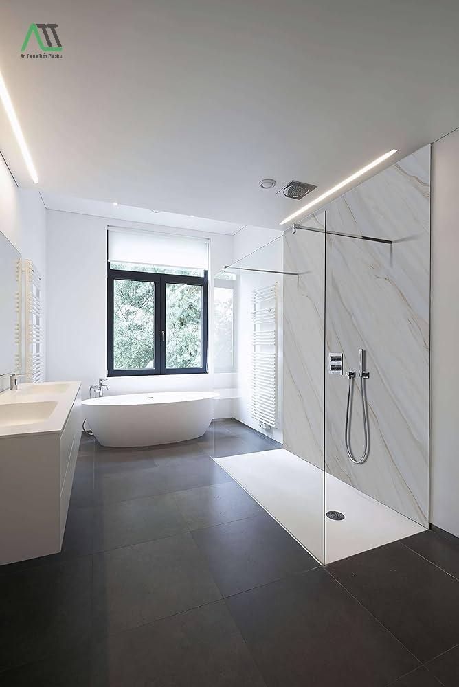 thi công tấm nhựa giả đá