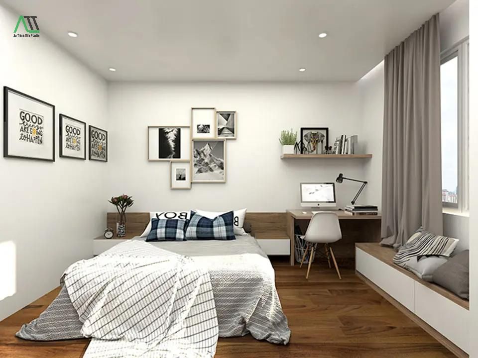 thiết kế phòng ngủ đẹp cho nam