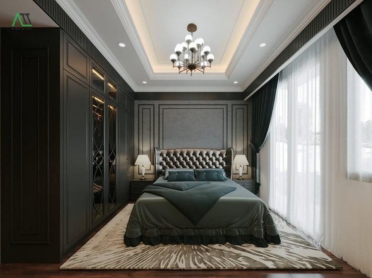 thiết kế phòng ngủ đẹp cho nam