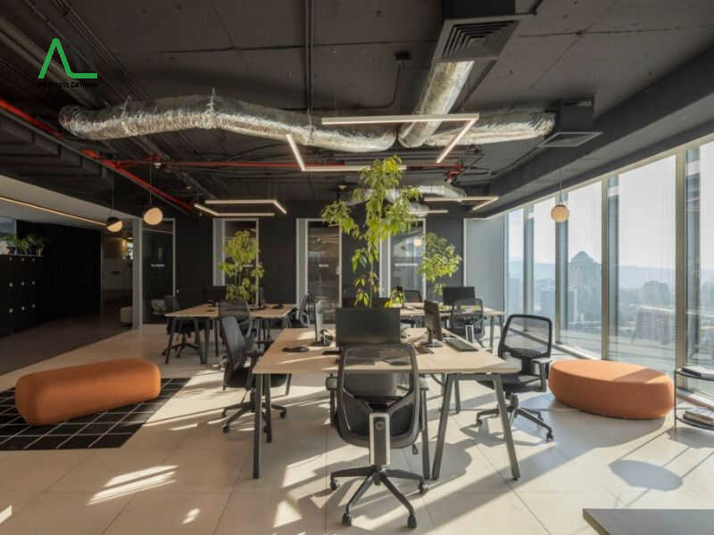 thiết kế văn phòng không gian mở