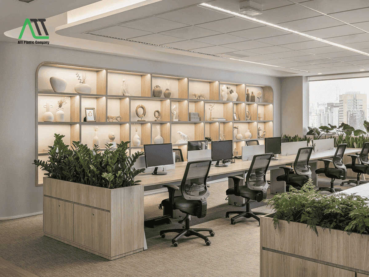 thiết kế văn phòng không gian mở