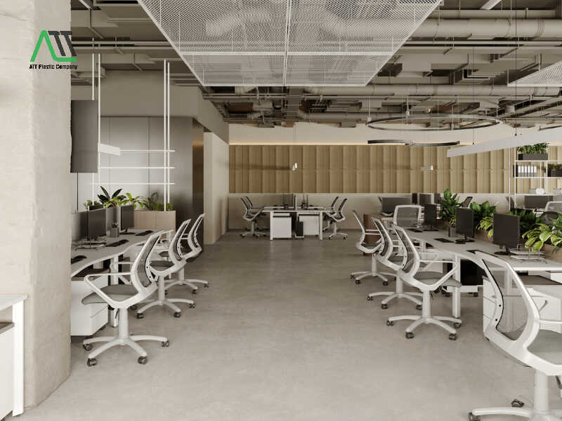 thiết kế văn phòng không gian mở