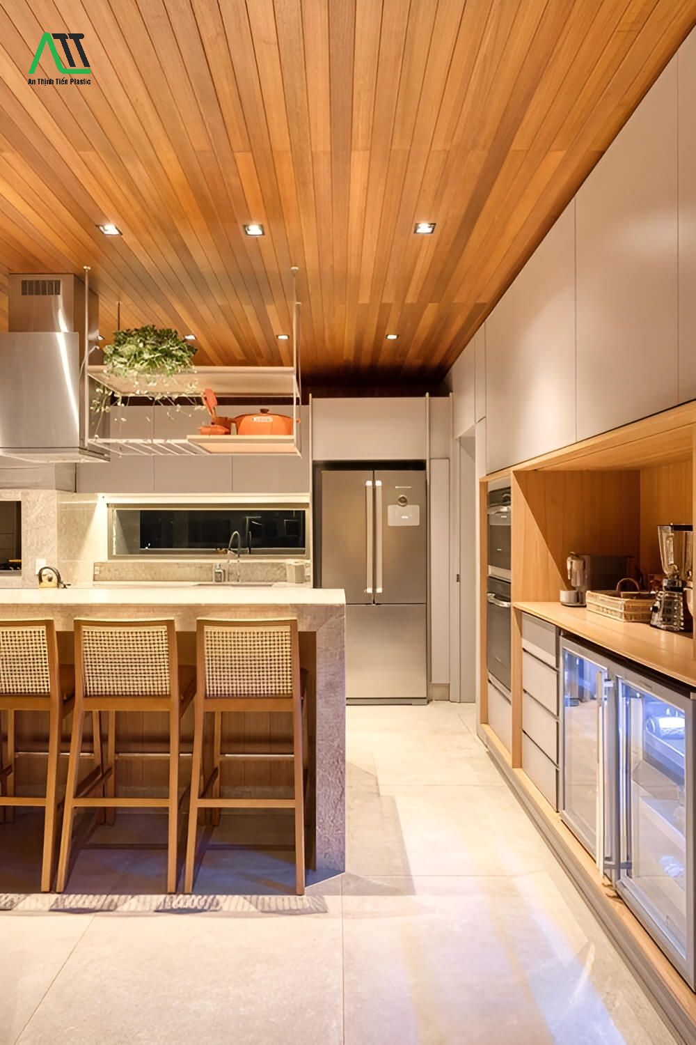 Cấu tạo của trần nhựa giả gỗ
