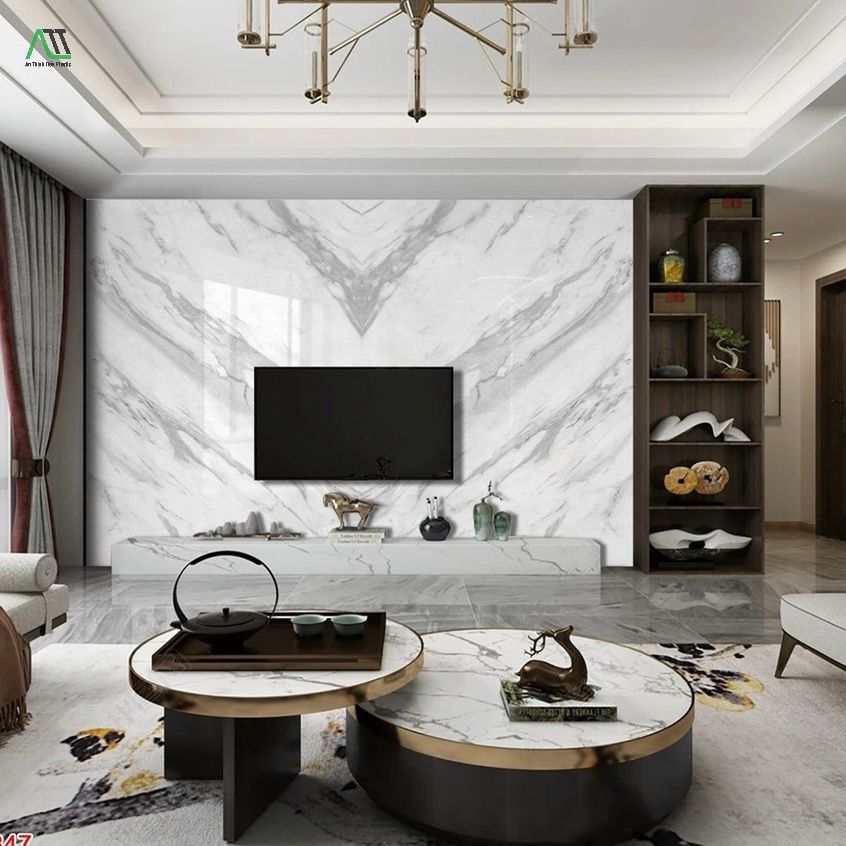 ứng dụng tấm pvc vân đá