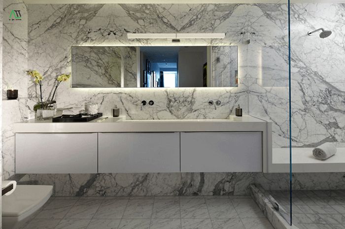 ứng dụng tấm pvc vân đá