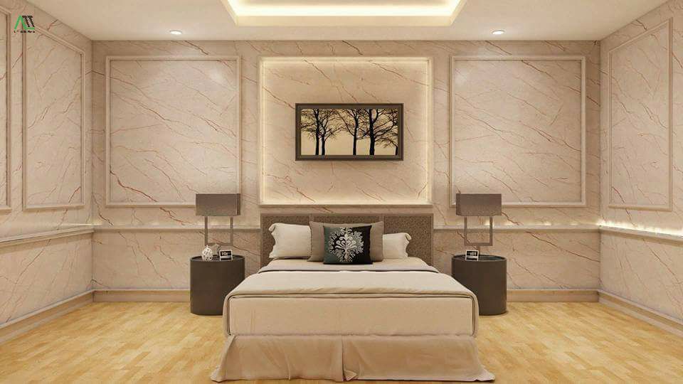 ứng dụng tấm pvc vân đá