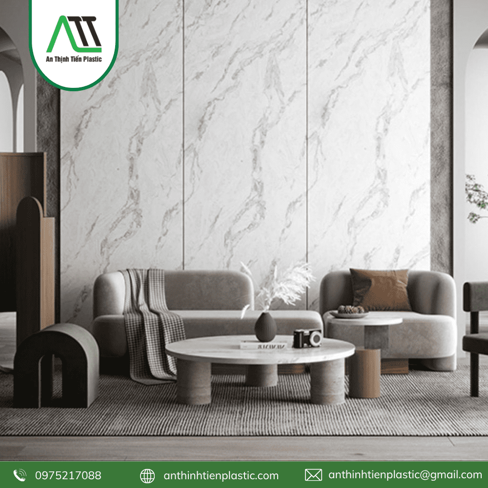 vách ốp tường phòng khách